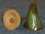 Teepee shakers glazed prairie green